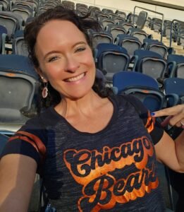 Schae is a Chicago Bears fan, of course!