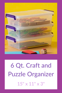 Playroom puzzle organizer